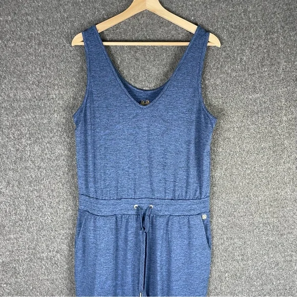 Lilly Pulitzer Women’s Large Sleeveless Maisie Upf 50+ Jumpsuit Heather Blue - Picture 3 of 16